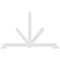 Ekena Millwork Vanguard Architectural Grade PVC Gable Bracket, 84"W x 52 1/2"H x 4"D x 4"F, 15/12 Pitch GBP084X53X0404VAN00 - alternate 4